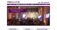 Desktop Screenshot of citysound.ie