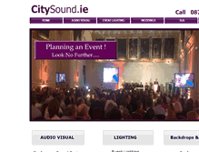Tablet Screenshot of citysound.ie